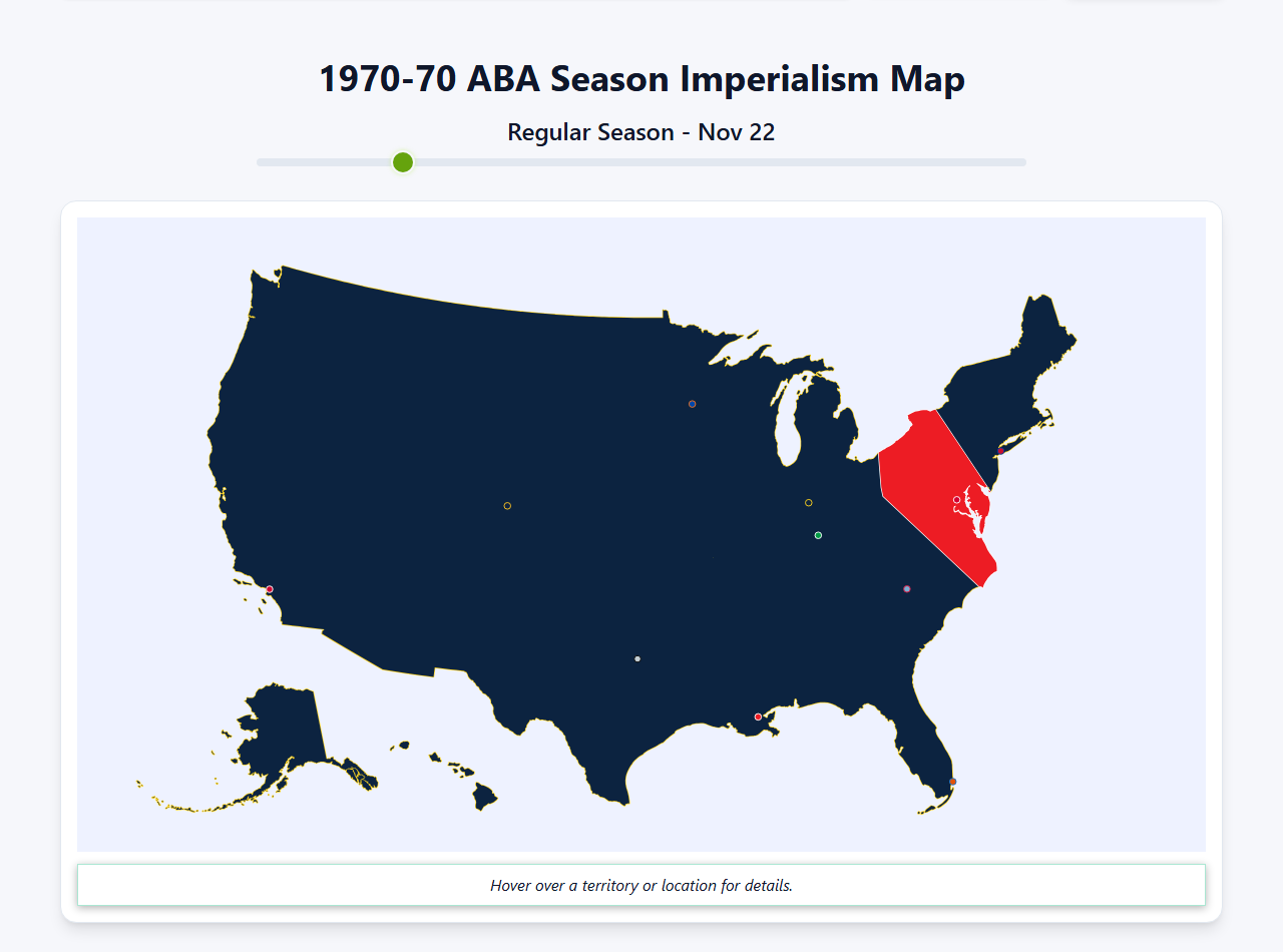 1970 ABA Imperialism Map