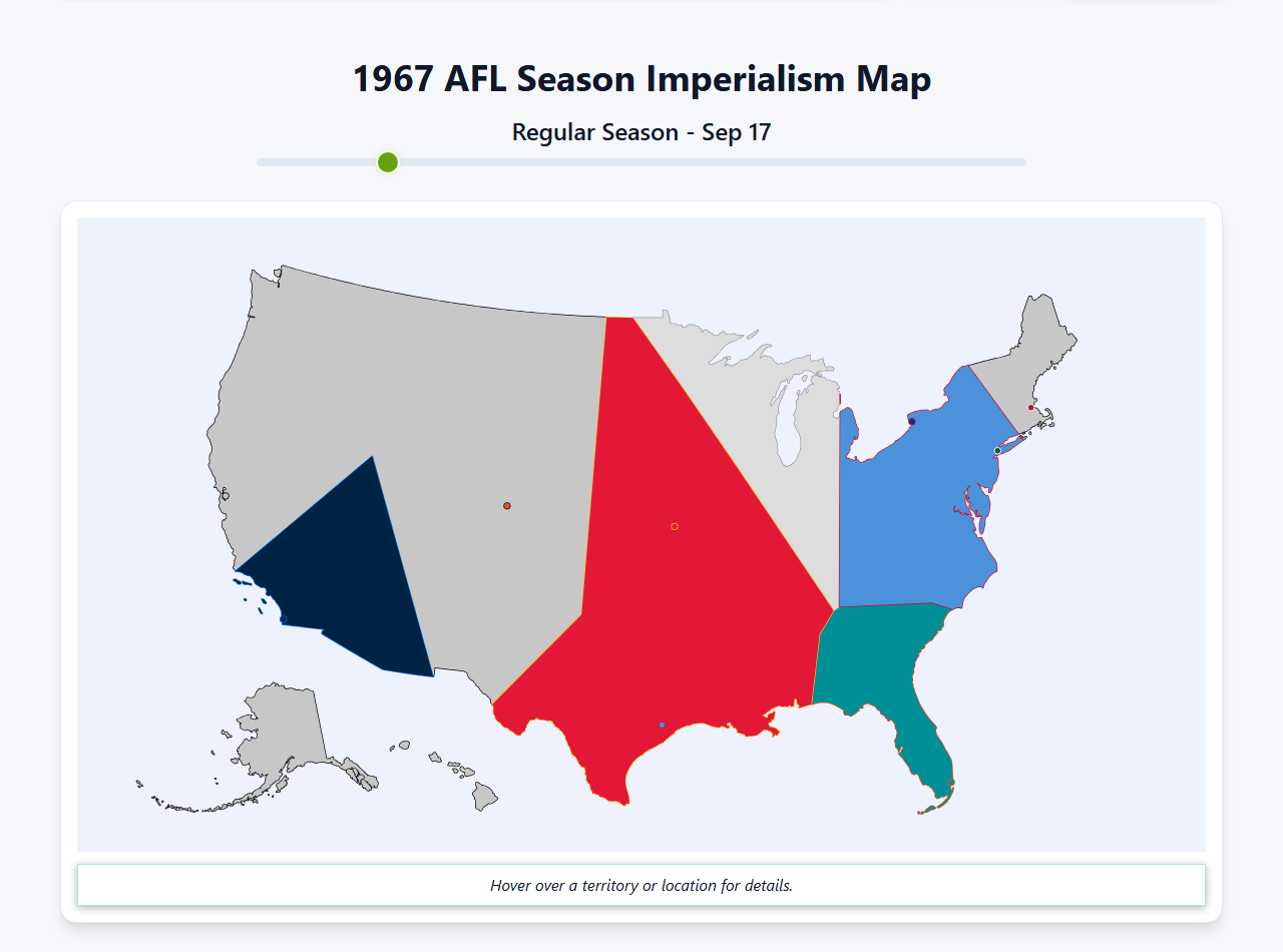 1967 AFL Imperialism Map