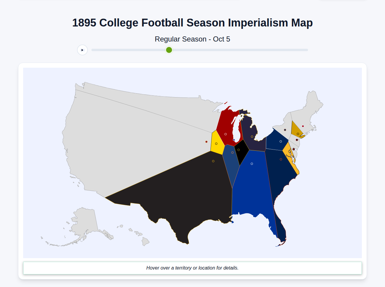 1895 College Football Imperialism Map