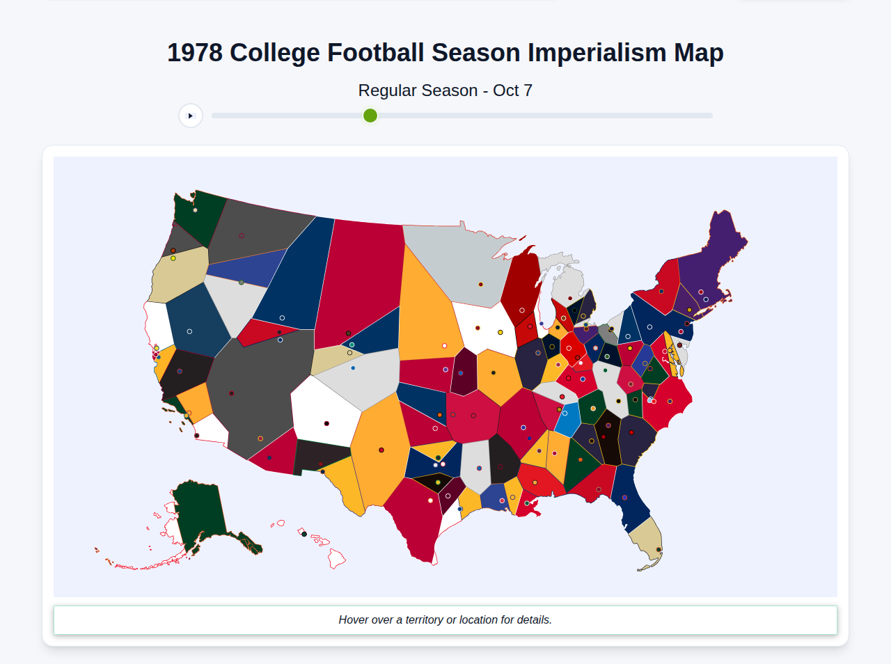 1978 College Football Imperialism Map