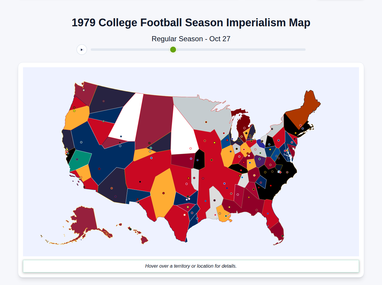 1979 College Football Imperialism Map