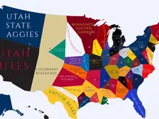 1913 College Football Imperialism Map