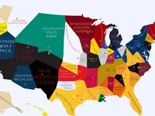 1916 College Football Imperialism Map