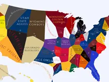 1917 College Football Imperialism Map
