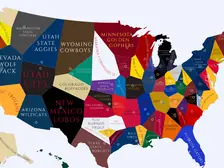 1921 College Football Imperialism Map
