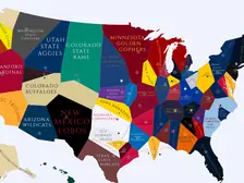1923 College Football Imperialism Map
