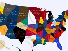 1924 College Football Imperialism Map
