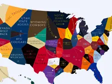 1926 College Football Imperialism Map