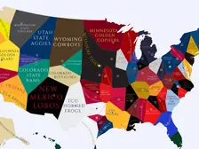 1927 College Football Imperialism Map