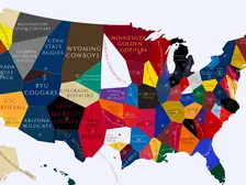 1930 College Football Imperialism Map