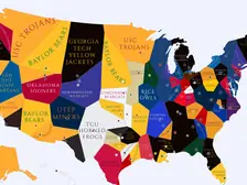 1951 College Football Imperialism Map
