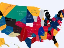 1952 College Football Imperialism Map