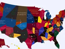 1956 College Football Imperialism Map