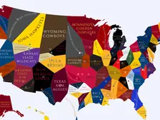 1957 College Football Imperialism Map
