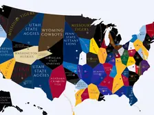 1961 College Football Imperialism Map