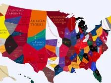 2000 College Football Imperialism Map