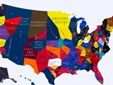 2021 College Football Imperialism Map