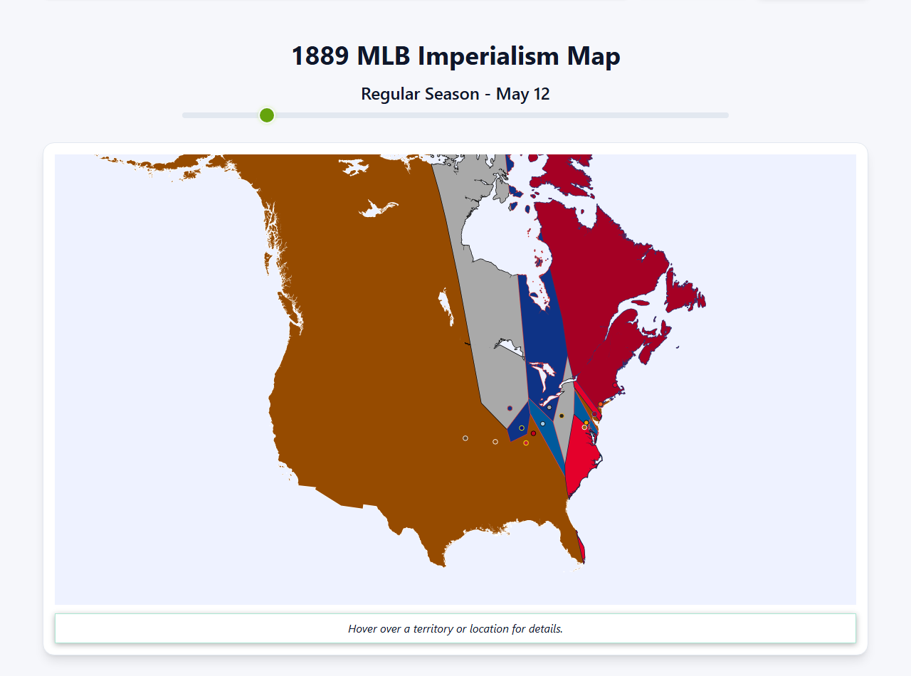 1889 MLB Imperialism Map