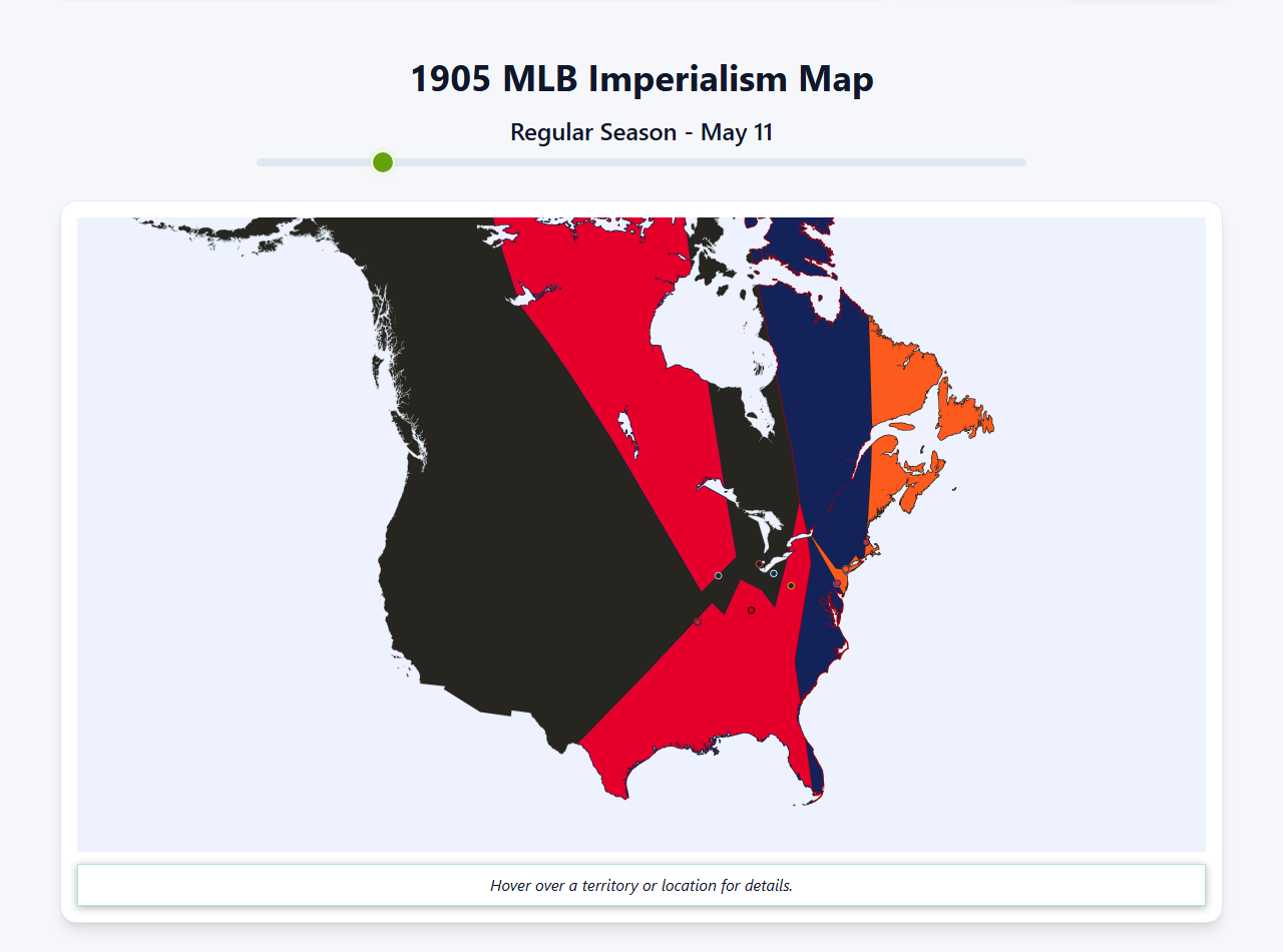 1905 MLB Imperialism Map