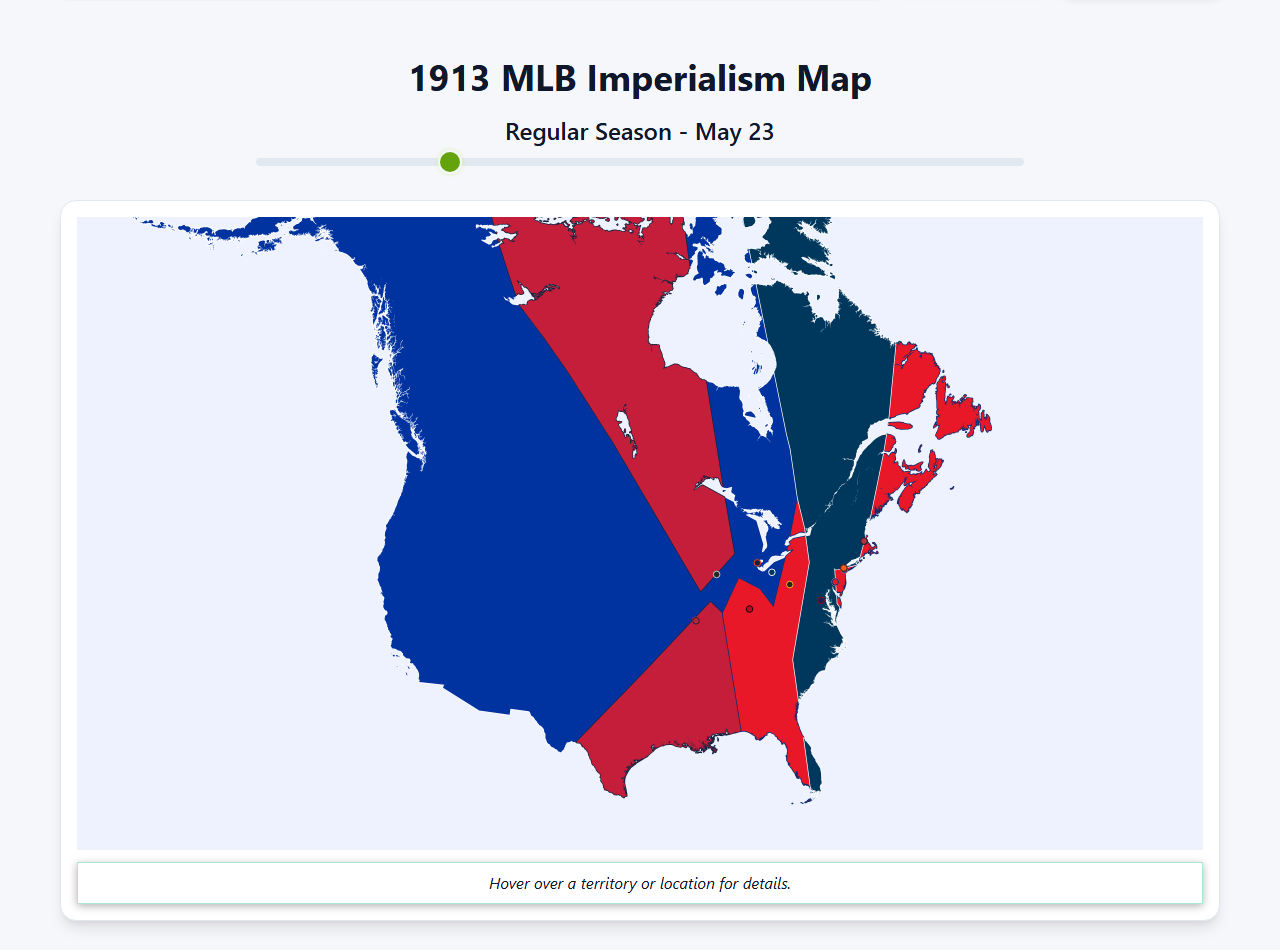 1913 MLB Imperialism Map