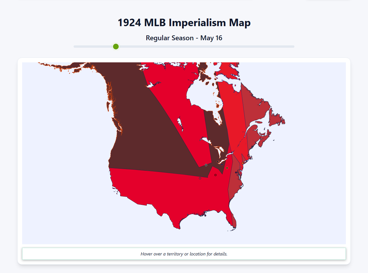 1924 MLB Imperialism Map