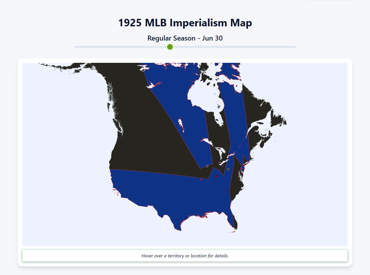 1925 MLB Imperialism Map
