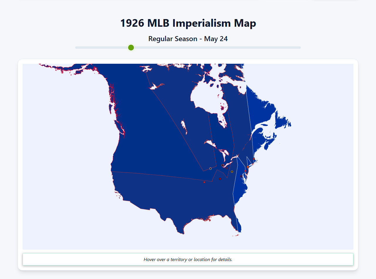 1926 MLB Imperialism Map