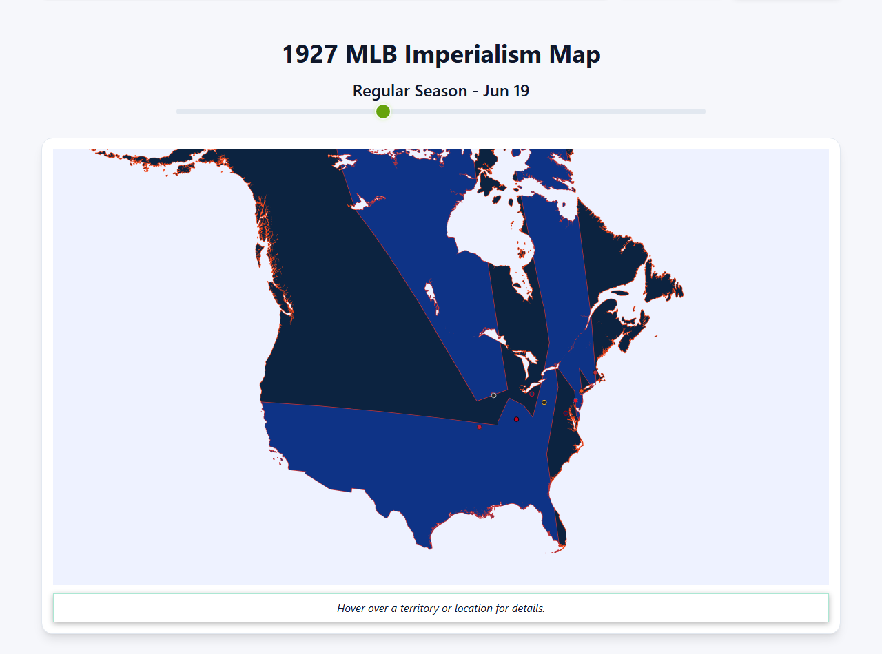 1927 MLB Imperialism Map