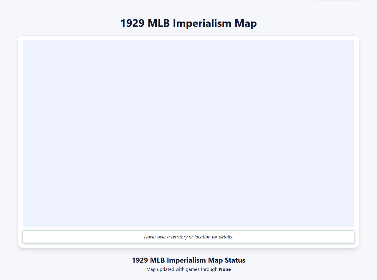 1929 MLB Imperialism Map