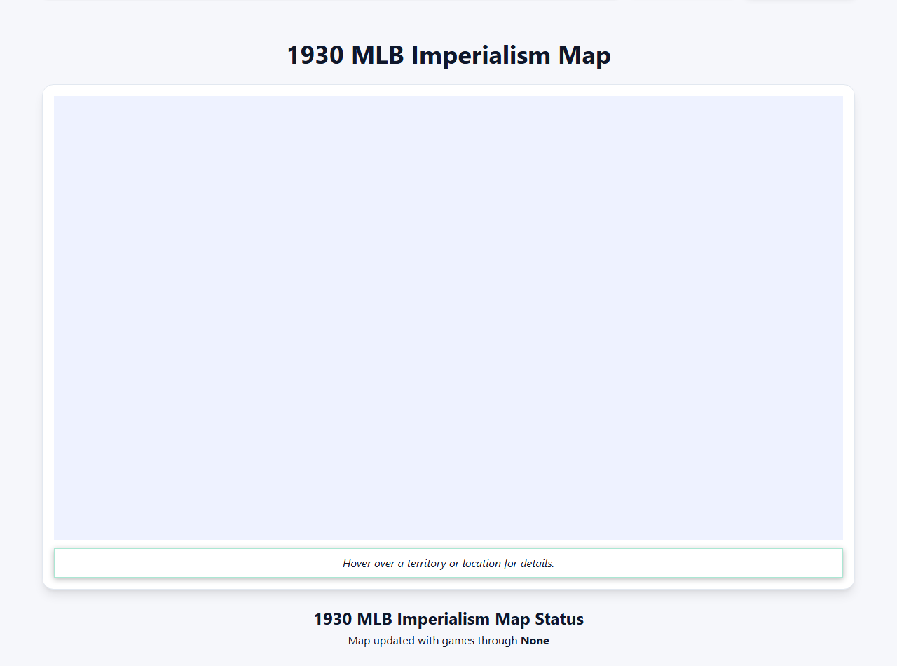 1930 MLB Imperialism Map