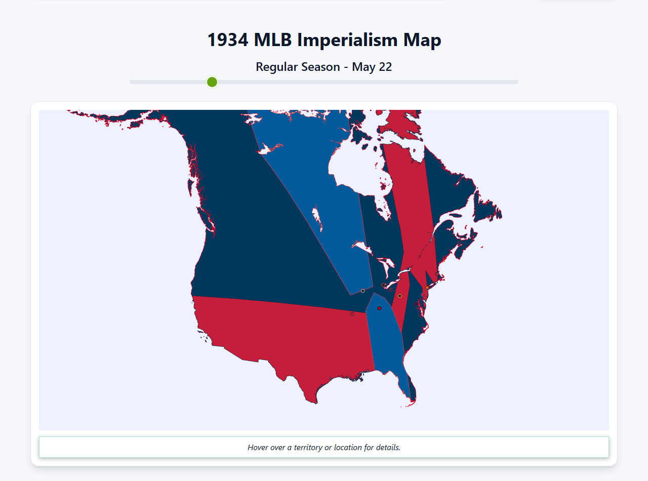 1934 MLB Imperialism Map