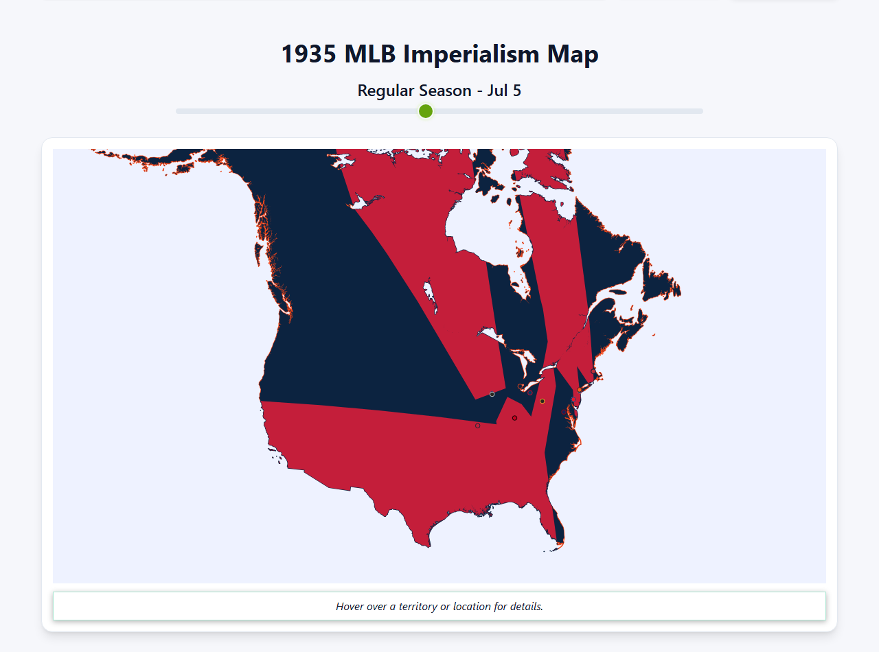 1935 MLB Imperialism Map
