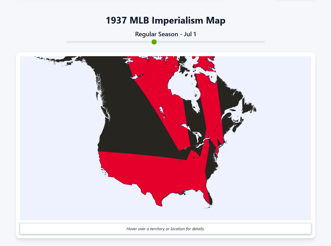 1937 MLB Imperialism Map