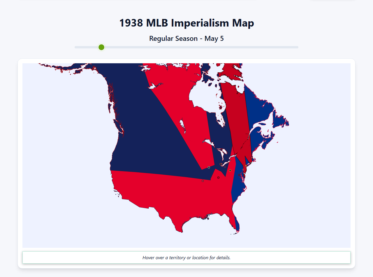 1938 MLB Imperialism Map