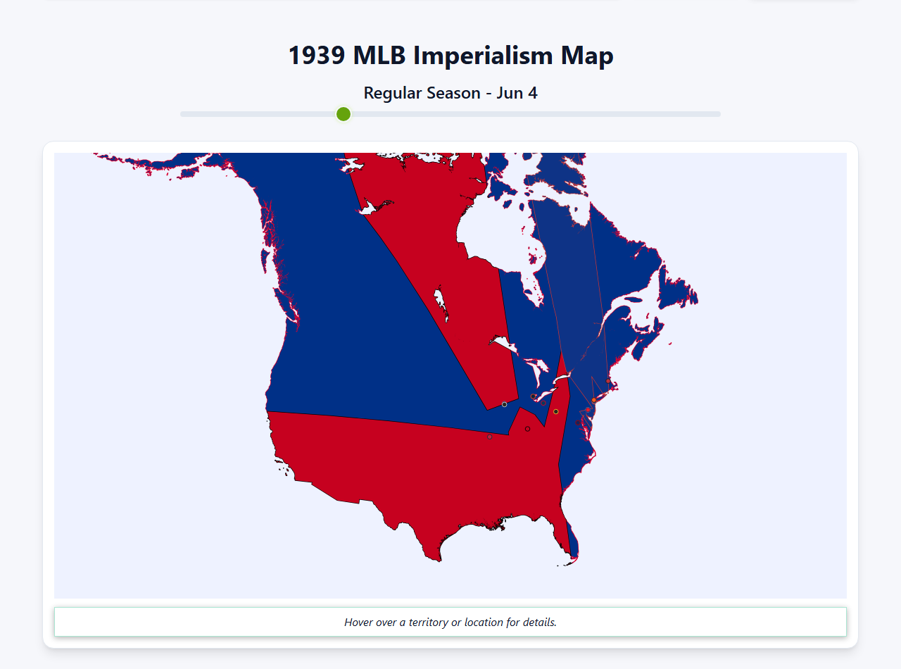 1939 MLB Imperialism Map