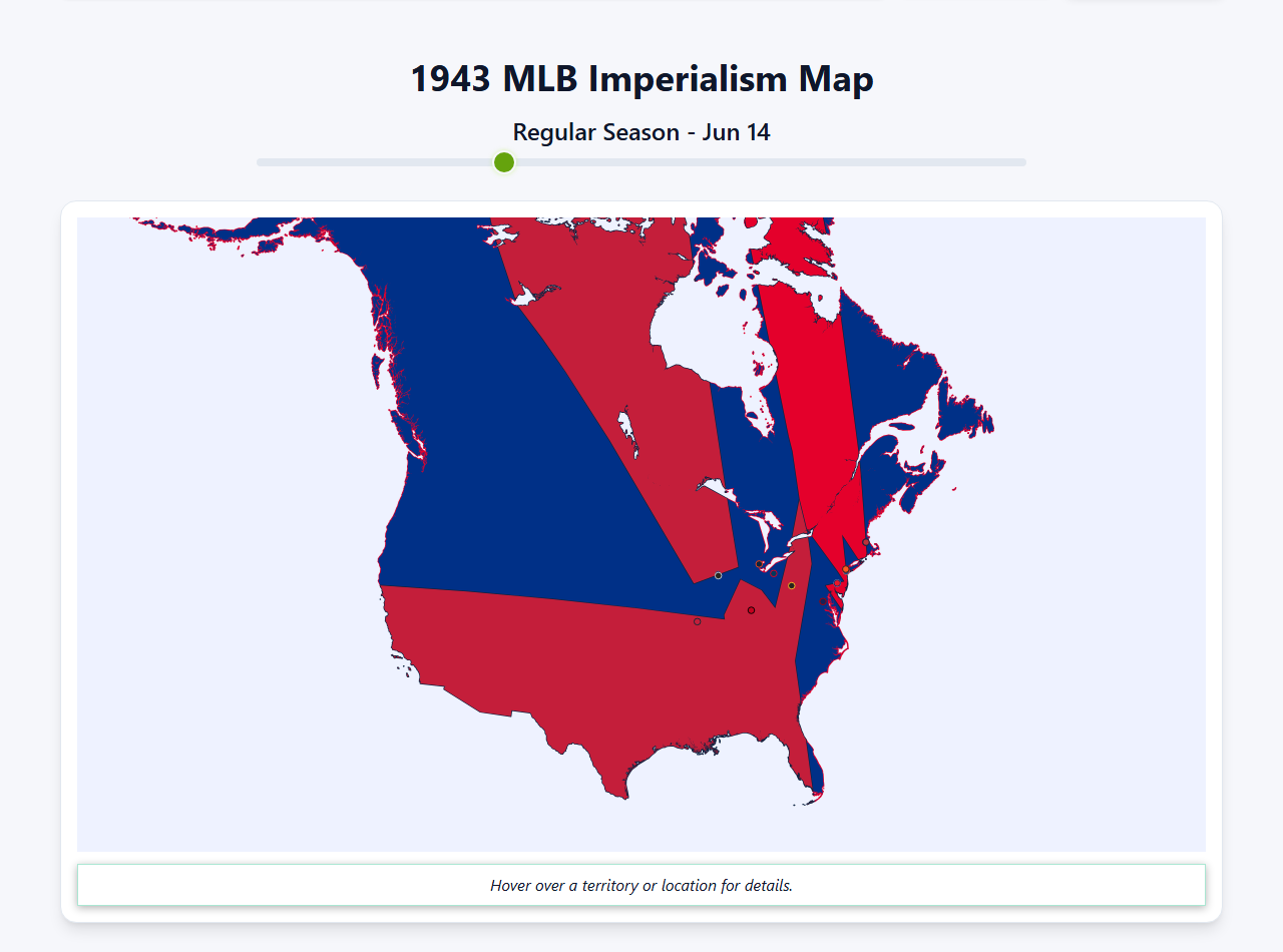 1943 MLB Imperialism Map