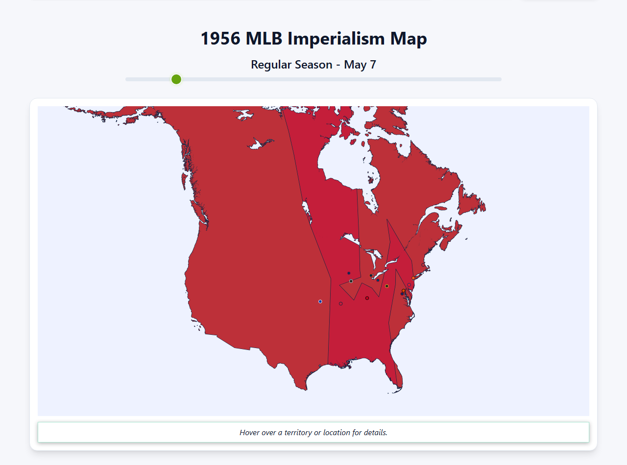 1956 MLB Imperialism Map