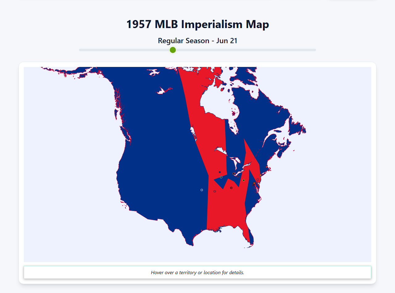 1957 MLB Imperialism Map