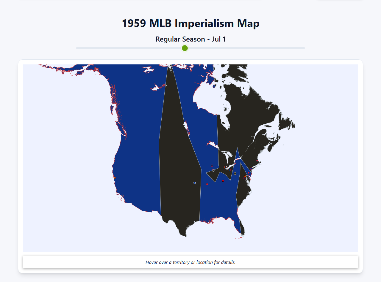 1959 MLB Imperialism Map