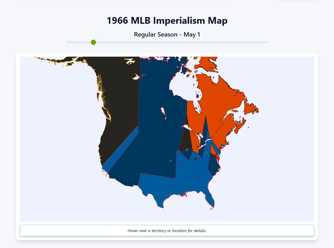 1966 MLB Imperialism Map