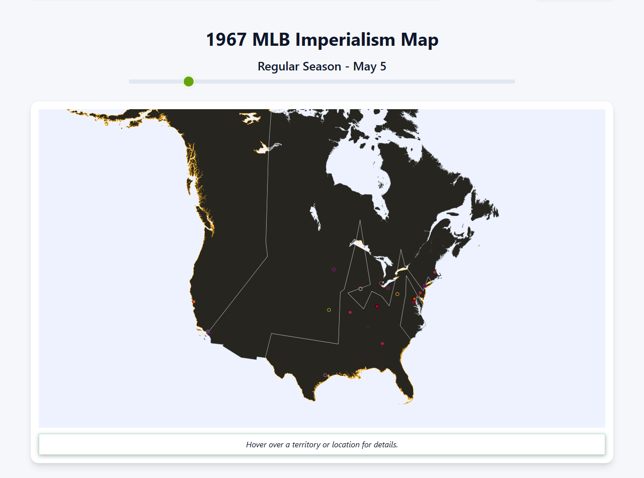 1967 MLB Imperialism Map