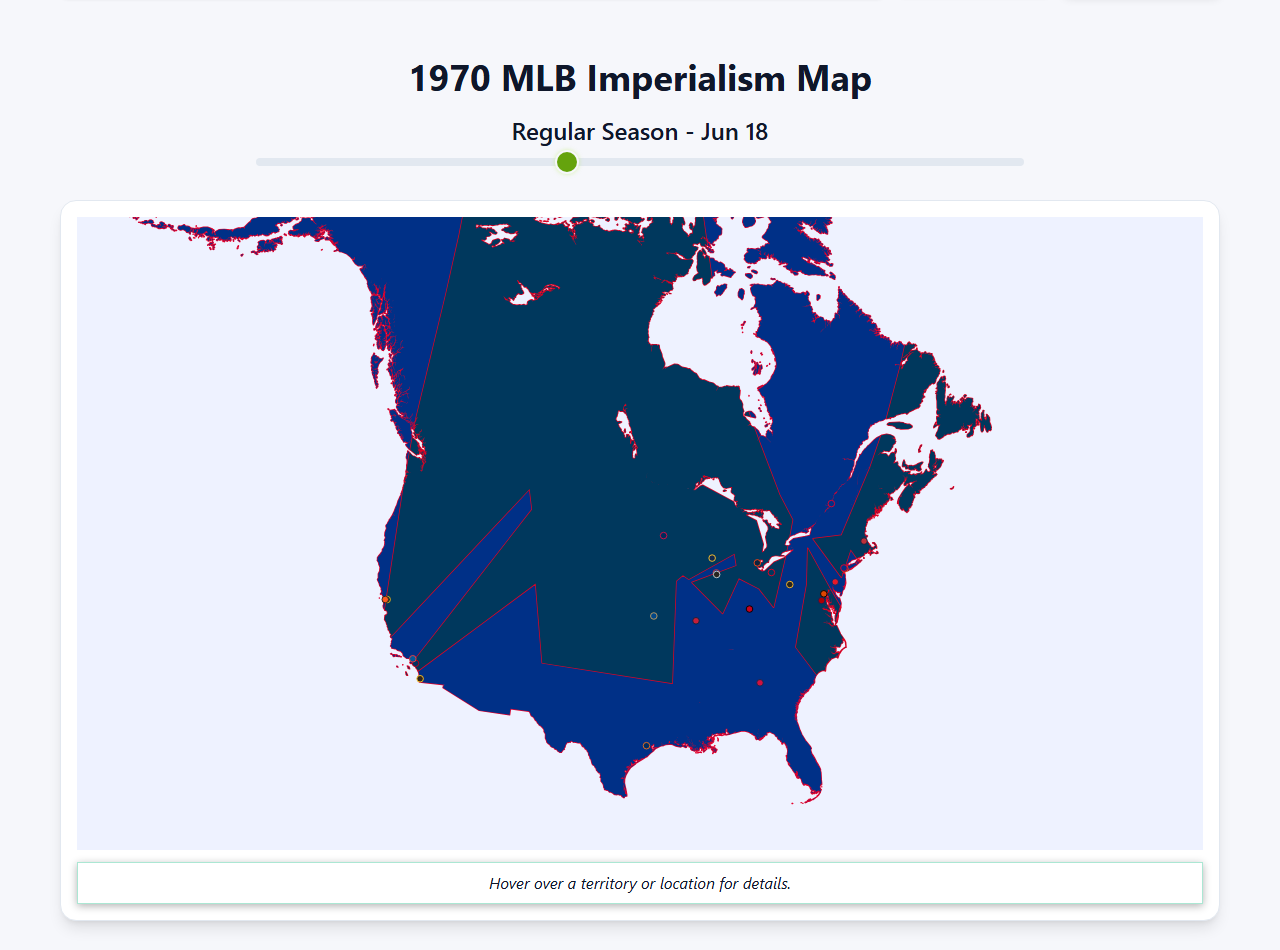 1970 MLB Imperialism Map