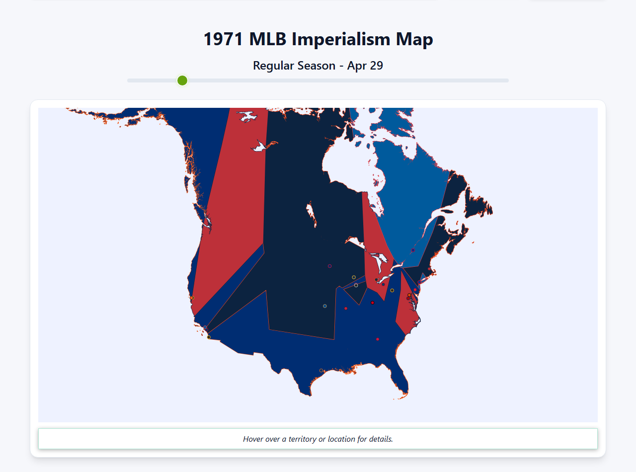 1971 MLB Imperialism Map