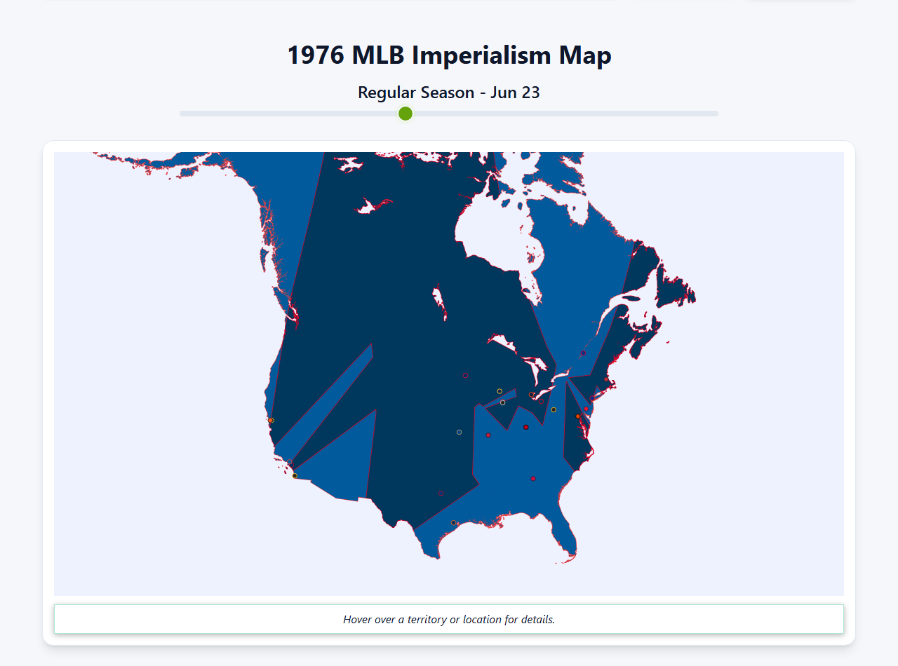 1976 MLB Imperialism Map