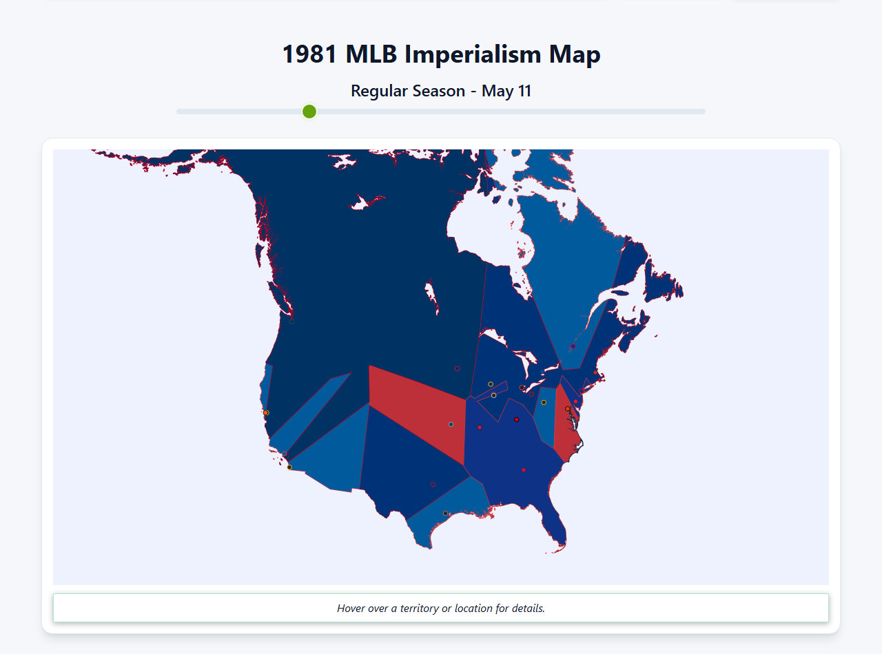 1981 MLB Imperialism Map
