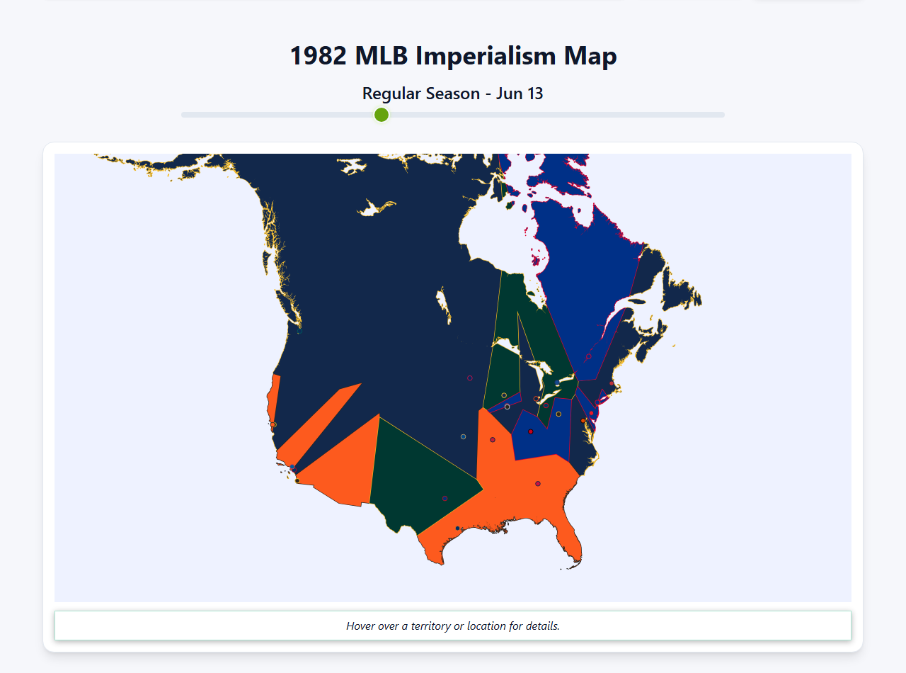 1982 MLB Imperialism Map