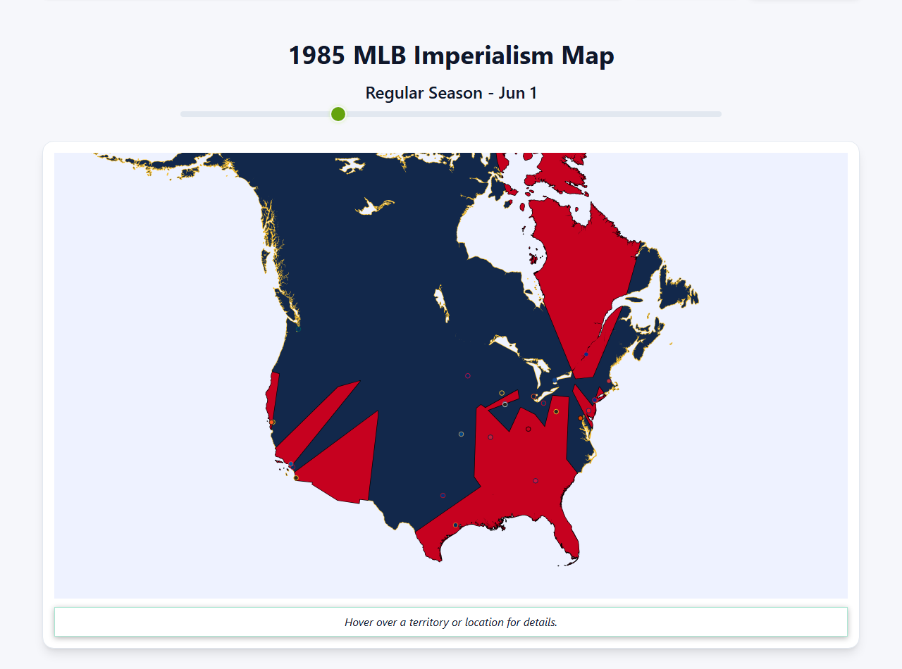 1985 MLB Imperialism Map