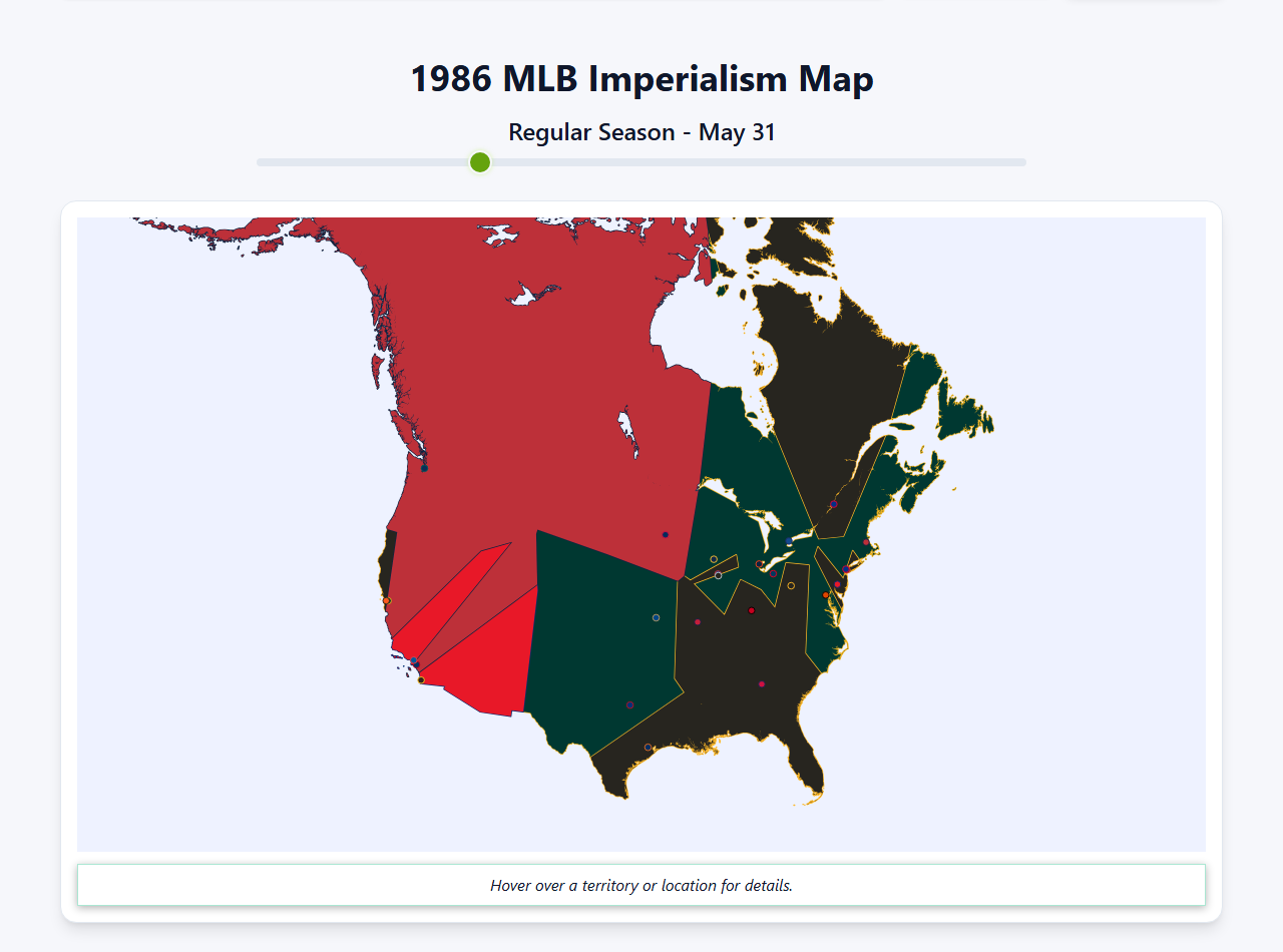 1986 MLB Imperialism Map