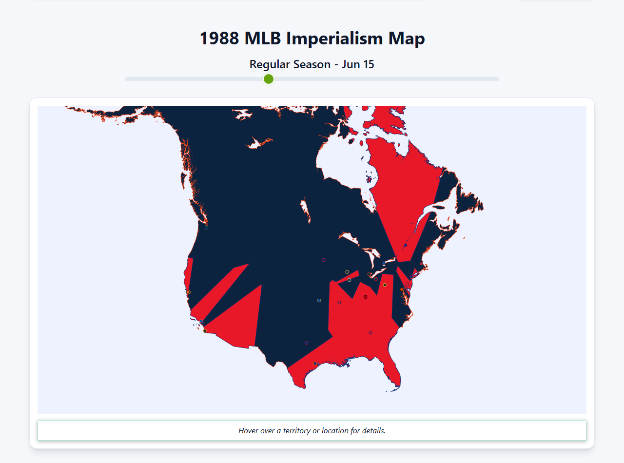 1988 MLB Imperialism Map
