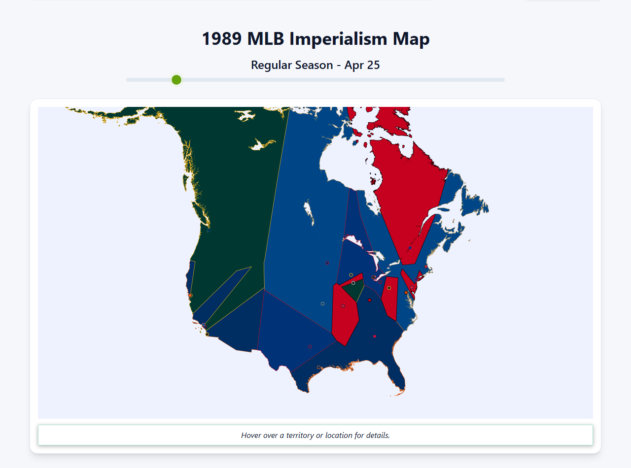1989 MLB Imperialism Map